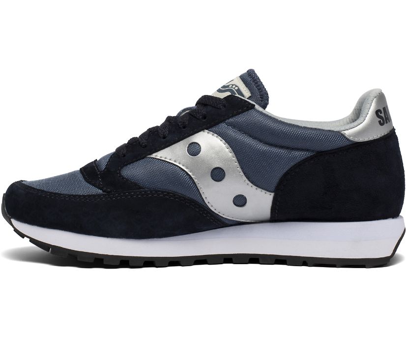 Women's Saucony Jazz 81 Originals Navy / Silver | Singapore 029EBCX